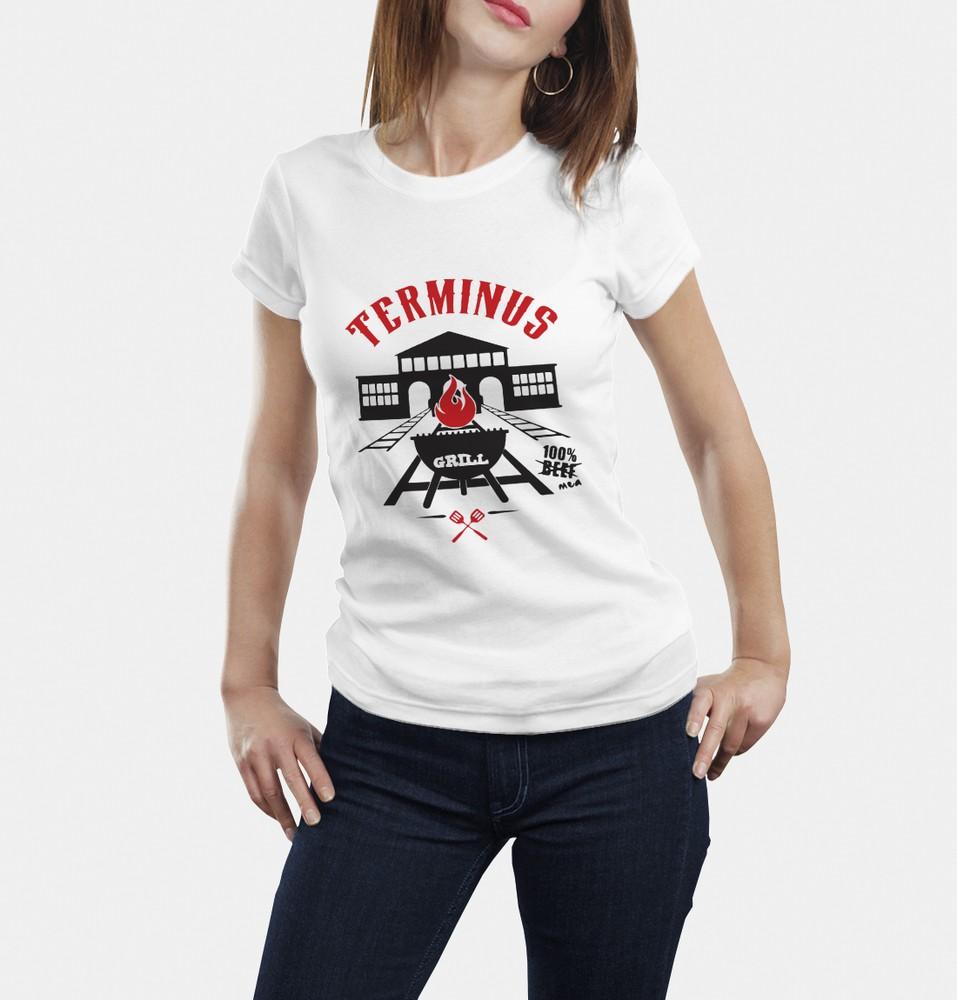 

Терминус ходячие мертвецы барбекю футболка зомби каннибалы 4XL