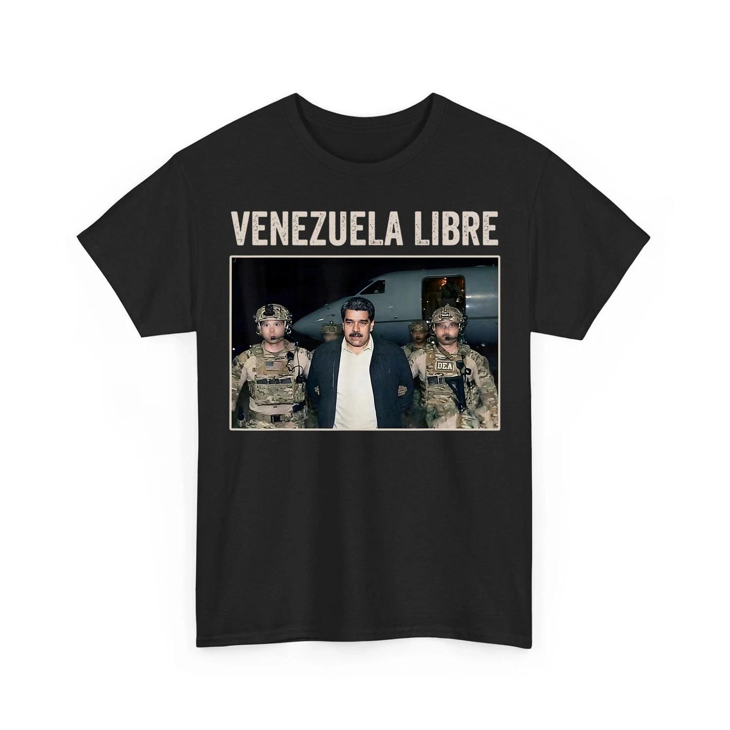 

Venezuela Libre Funny Nicolas Maduro Captured Unisex T-Shirt L