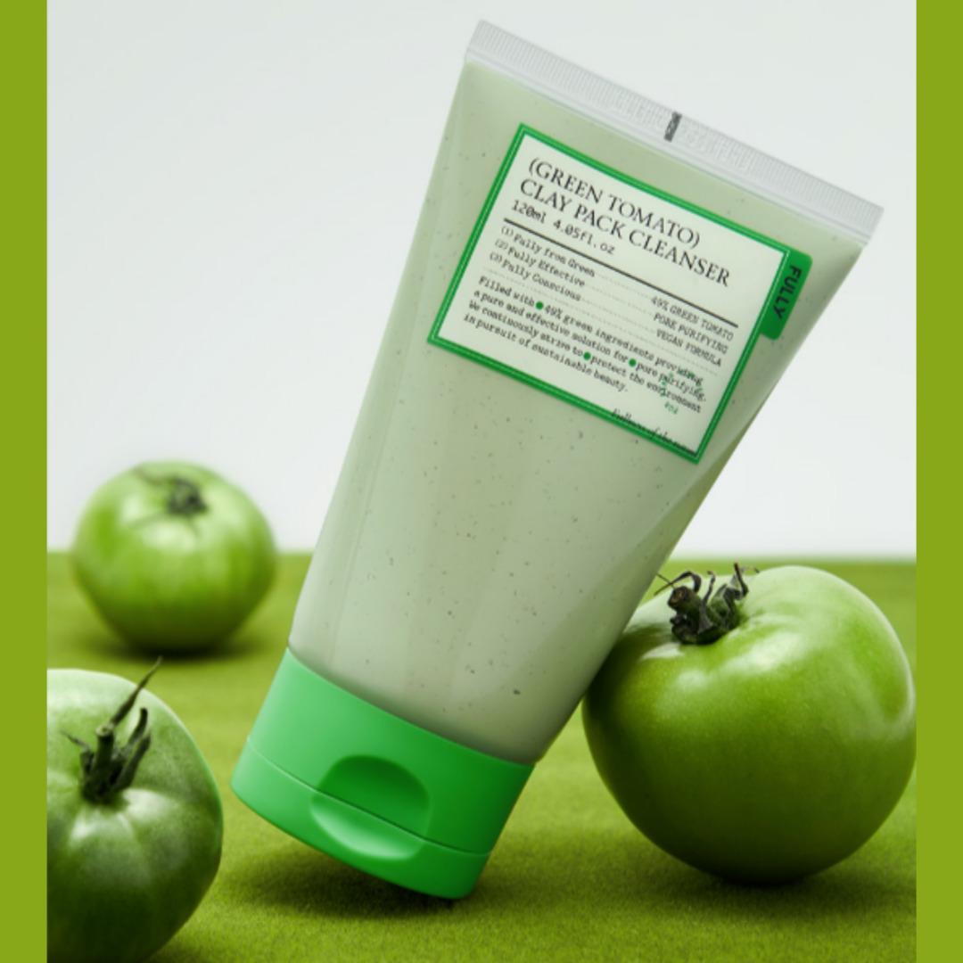 

Полностью зеленая томатная глина очищающая маска 120 мл - очищающая маска для лица
