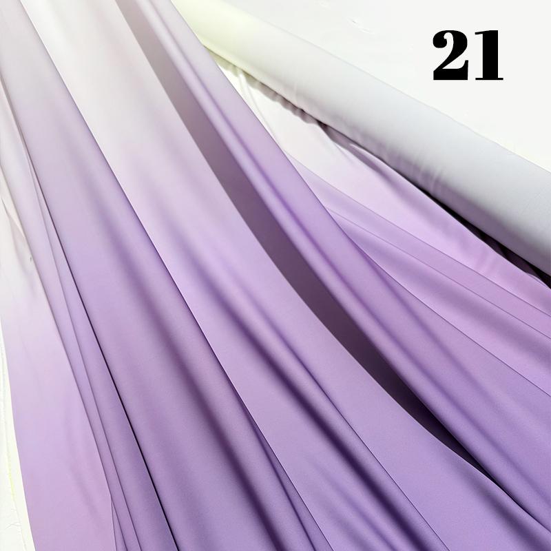 100x150cm Gradient Rainbow Fabric Ancient Style Sewing Hanfu Dress Stage DIY Costume Hanfu Silky Dress Stage Garment