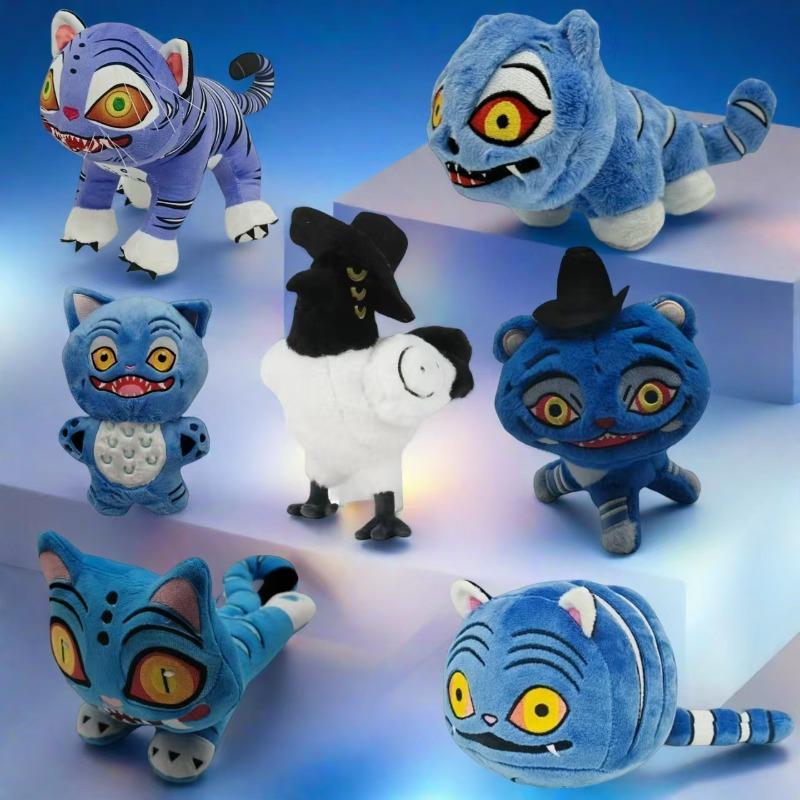 Kpop Demon Hunters Plush Toy Sussie Derpy Stuffed Animal Dolls Kawaii Tiger Magpie Peluches Anime Movie Toys Kids Birthday Gift