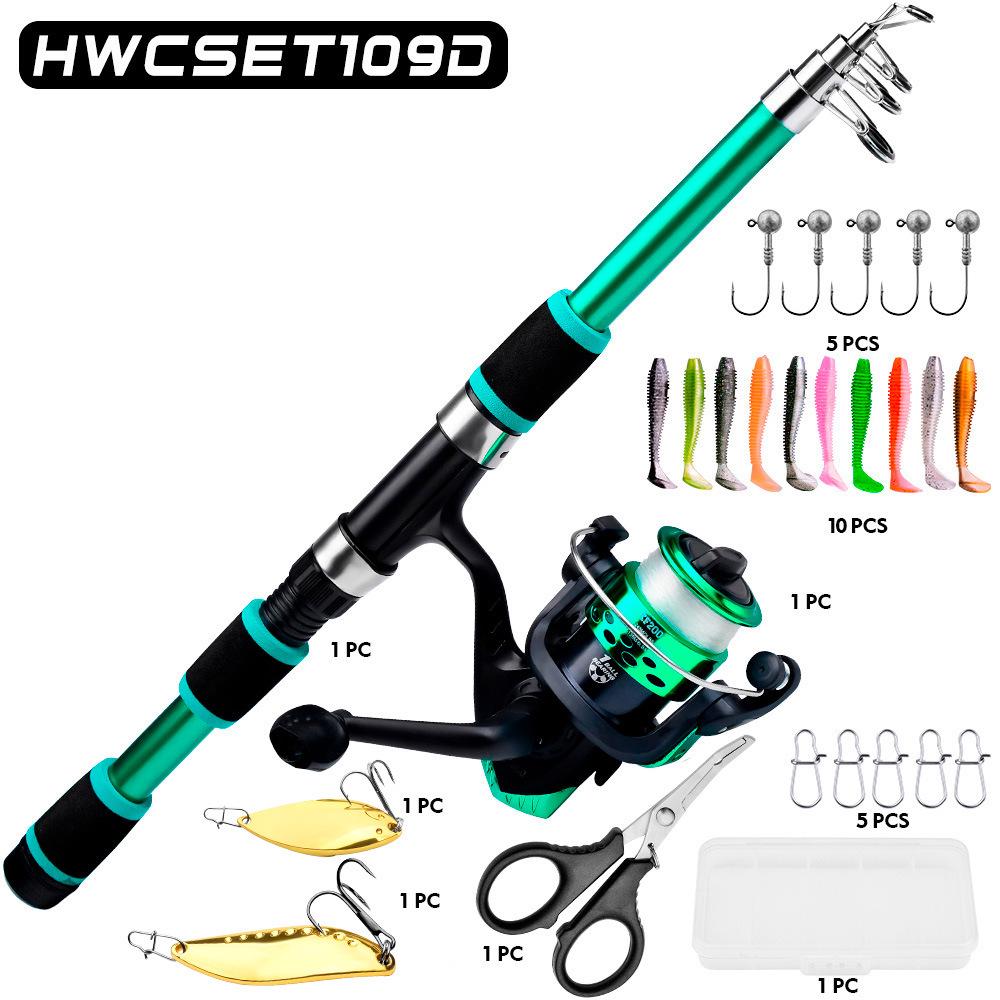 Beginner Long Cast Spinning Sea Fishing Rod & Reel Combo Set (1.5M/1.8M)
