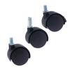 1Pair 2Inch Universal Wheel Swivel Caster Roller Wheel Furniture Office Chair Caster With Brake