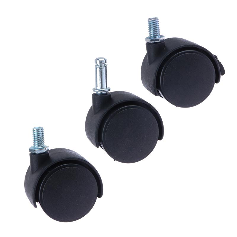 1Pair 2Inch Universal Wheel Swivel Caster Roller Wheel Furniture Office Chair Caster With Brake