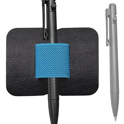 Elastic Pen Holder Elastic Self-Adhesive PU Leather Pencil Holder Pencil Clip Waterproof Pen Holder For Refrigerator Clipboard