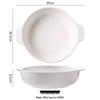 ZISIZ Ceramic Double-Handle Bowl