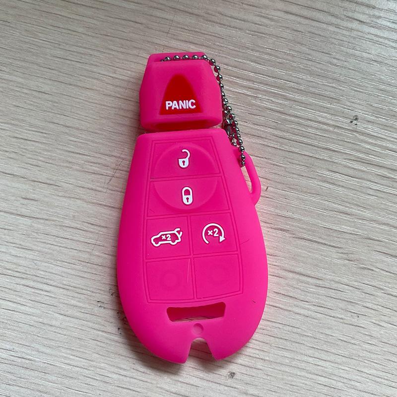 ZAD Silicone Car Key Cover Case for Jeep Grand Cherokee Compass Patriot for Fiat Chrysler   300 for Dodge JCUV Ddart Car Styling