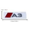 New Metal Car Trunk Emblem for S A3 A5 A6 A7 A8 Letter Stickers Rear Badge Body Side Decal Refitting Decoration Accessories