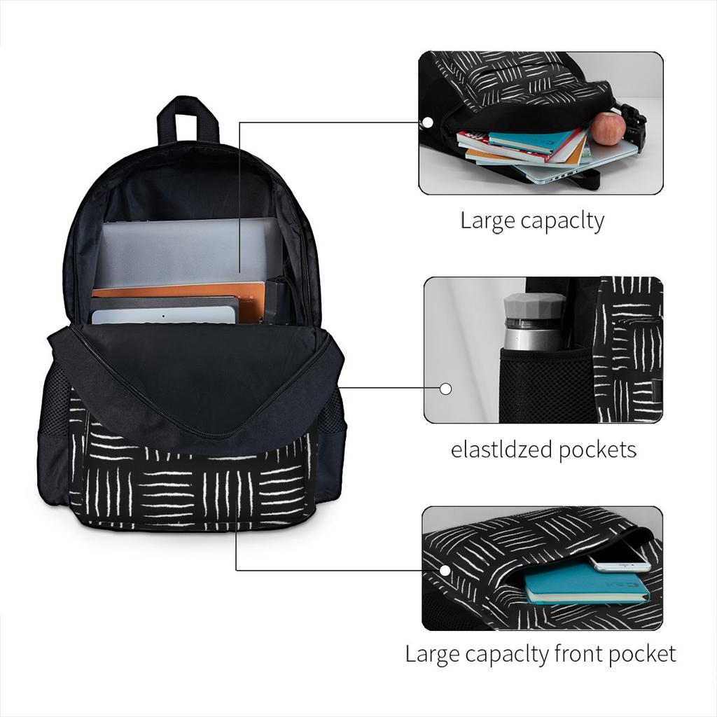 Dog Print Knapsack Dachshund Paws Plus Bones Kawaii Knapsacks Men Workout Spacious High Learner Bags High Quality Rucksack