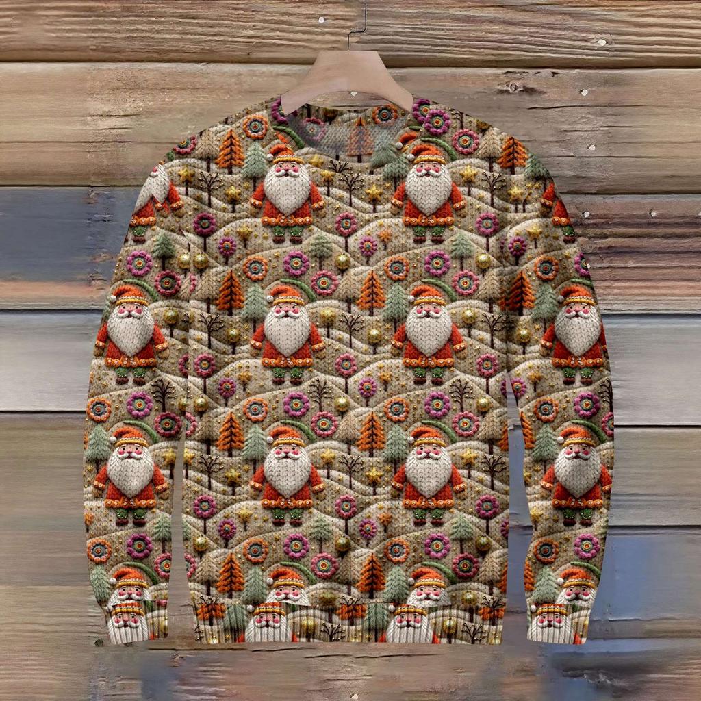 Funny Christmas Sweater For Men And Women, Holiday Pullover 2025, Novelty Crewneck Sweatshirt, Festive Gift