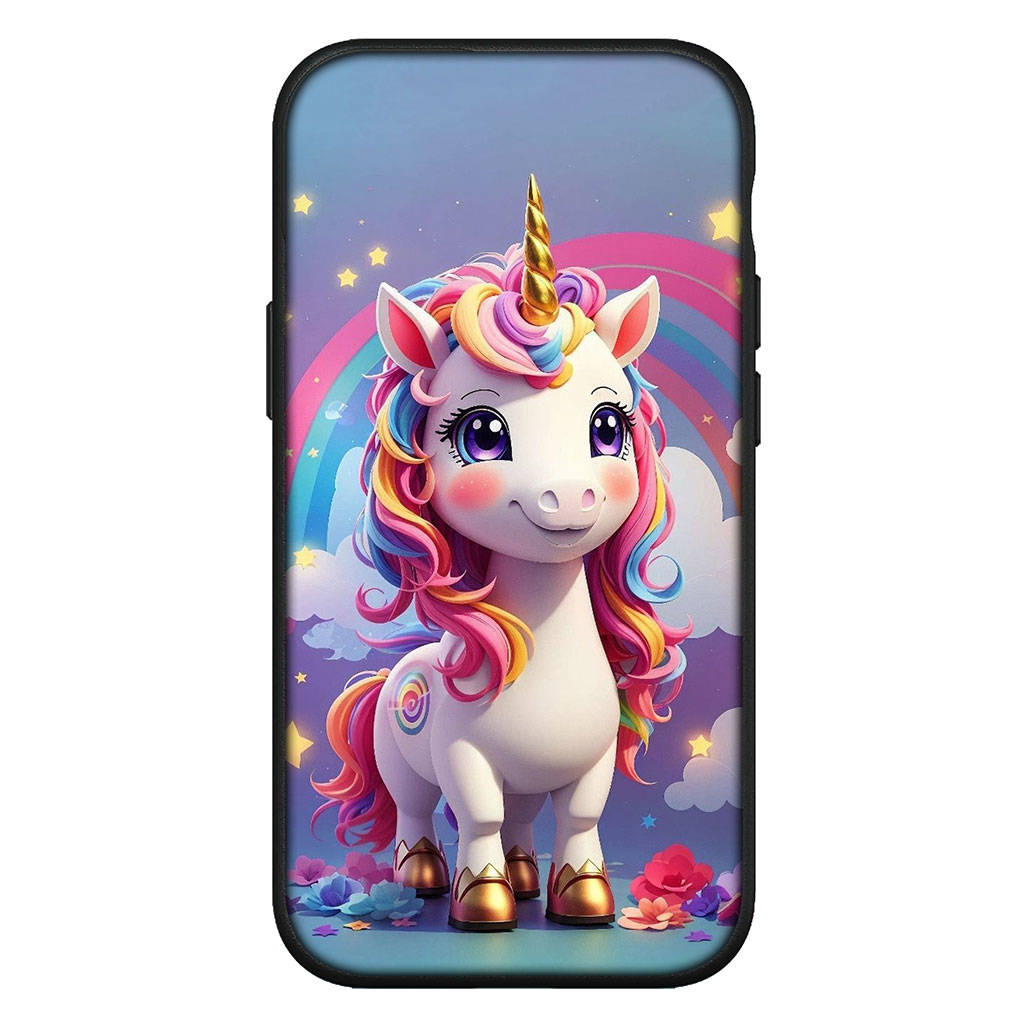 

для iPhone 16 15 X XR Samsung Galaxy S24 S23 Plus Xiaomi Redmi Note 13 12 11 Pro Max 9 10 14 OPPO Huawei чехол Unicorn Rainbow Horse аниме телефон чехол for Samsung Galaxy S21 Ultra ceil