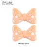 Kovict 6pc Bowknot Silicone Beads For Jewelry Making Food Grade Mini Bow Tie Beads DIY Pacifier Chain Accessories