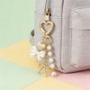 Zinc Zinc Alloy Rhinestone Pendant Hanger Heart Key Ring Lovely Bag Charm  Car Accessory