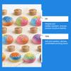 Colorful Steamed Bun Toy with Steamer Stress Relief Multicolor Dumpling Squeeze Sensory Toy Stress Ball Simulated Dough Ball Fidget Toy