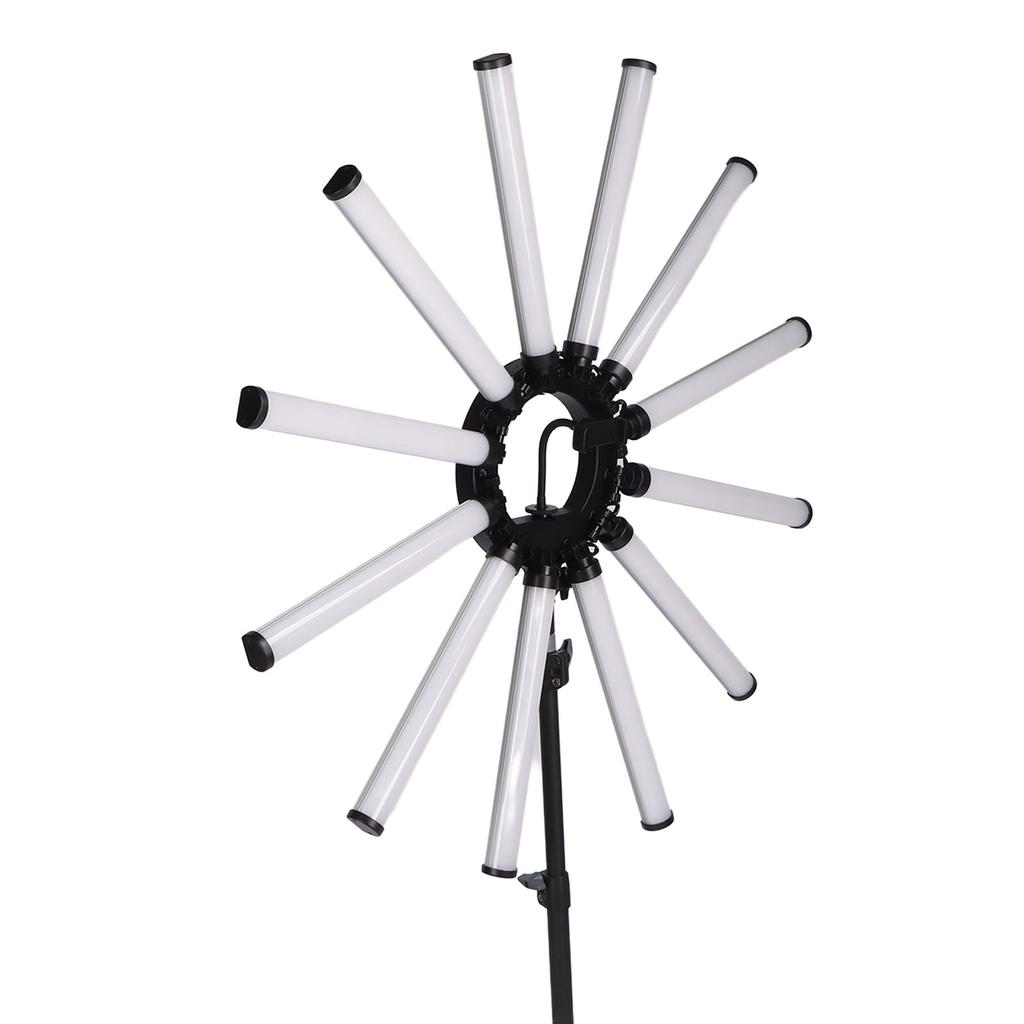 36in LED Video Light Bar Detachable Brightness Adjustable Folding Fill Light for Studio Photography 100‑240V UK Plug