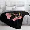 The Eye of The Demon Flannel Thin Blanket Soft Warm Blanket for Bedroom Living Room Bed Travel Camping Picnic Gift Customizable