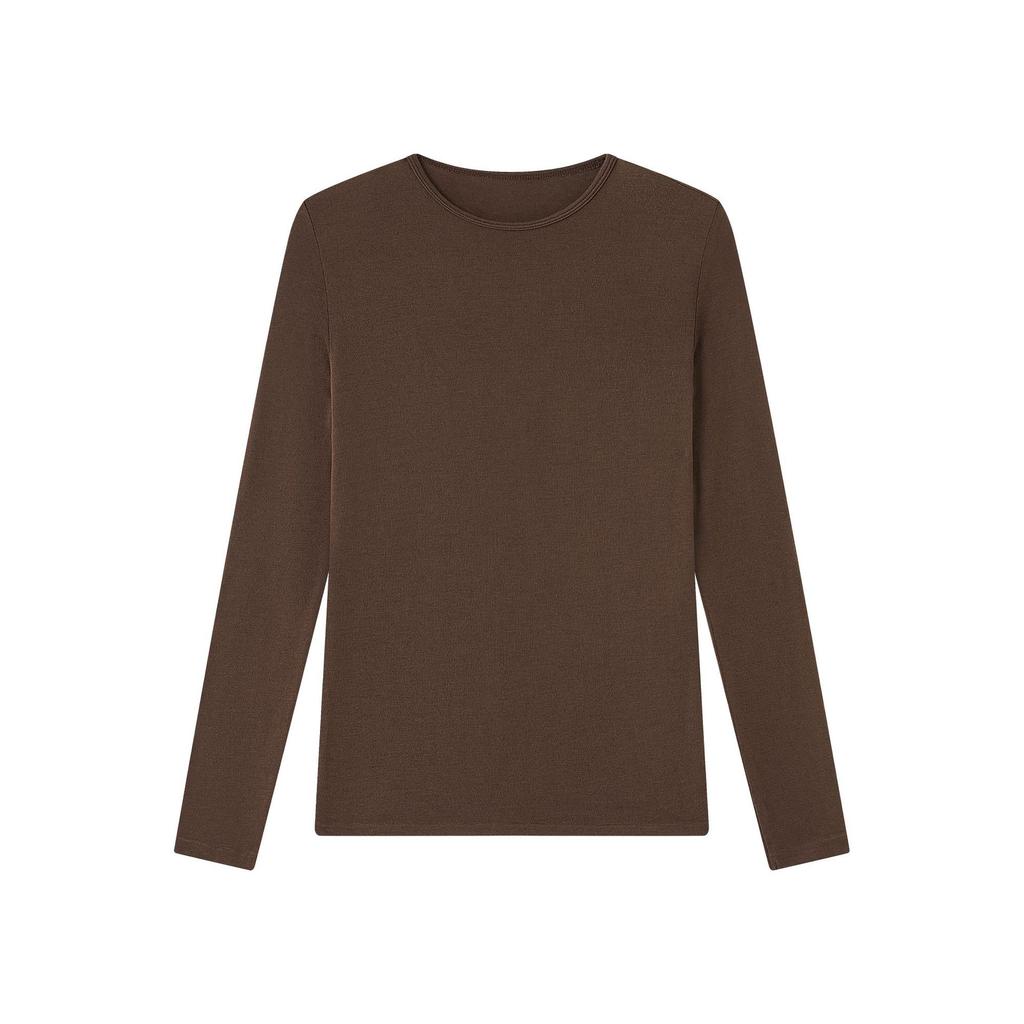 Tencel Modal Cashmere Bottoming Shirt for Women in Autumn and Winter Slim Solid Color Skin-friendly T-shirt High-end Light Luxury Knitwear