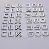 Car Trunk Letters Logo Emblem Badge Decals Sticker For Mercedes Benz CLK Class CLK55 CLK63 CLK200 CLK230 CLK240 CLK280 CLK320