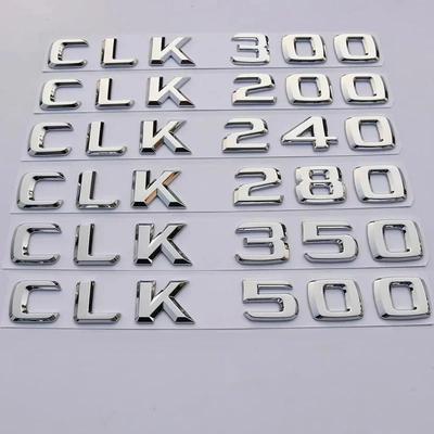Car Trunk Letters Logo Emblem Badge Decals Sticker For Mercedes Benz CLK Class CLK55 CLK63 CLK200 CLK230 CLK240 CLK280 CLK320 IX6