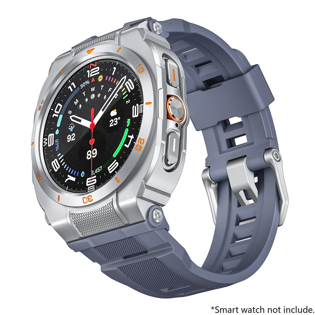 Silikon-Sportarmband+Metallgehäuse für Samsung Galaxy Watch Ultra 2025 47mm Armband Correa für Galaxy Watch 7Ultra 47 Zubehör