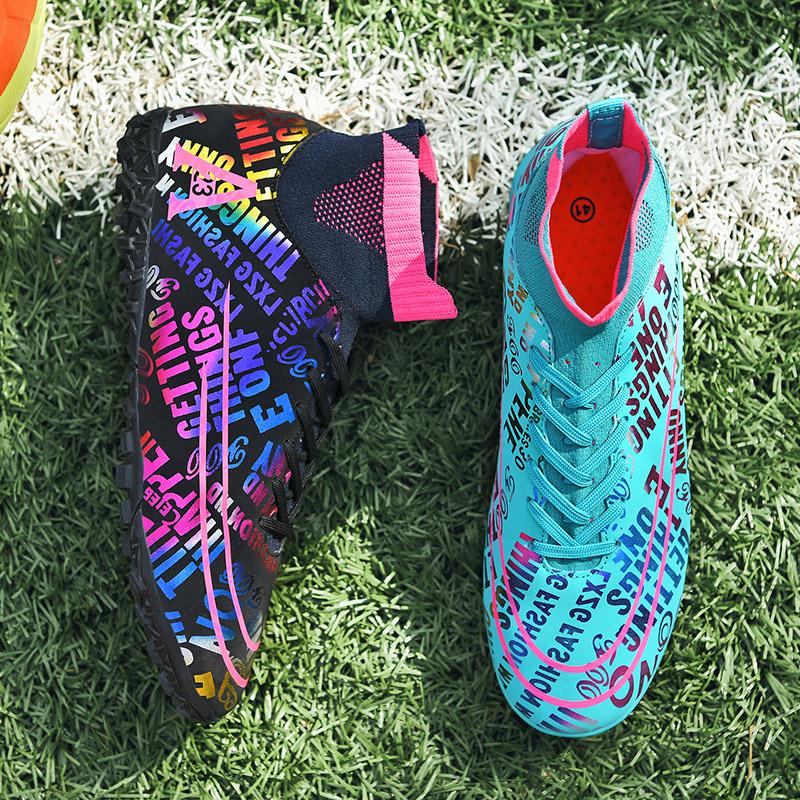 

Мода 2025 Новые Высокие щиколотки мужские футбольные бутсы Футбольные бутсы Мужские Профессиональные Уличные Взрослые Дети TF Футбольные бутсы Мужская обувь 45