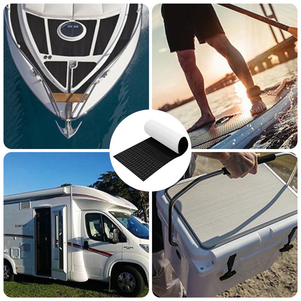 Placă de surf din spumă de tracțiune EVA Tampoane pentru ski-jet-uri Antiderapante SUP Paddleboard Covoraș pentru barci Covoraș pentru podea pentru sporturi nautice 410x1200mm