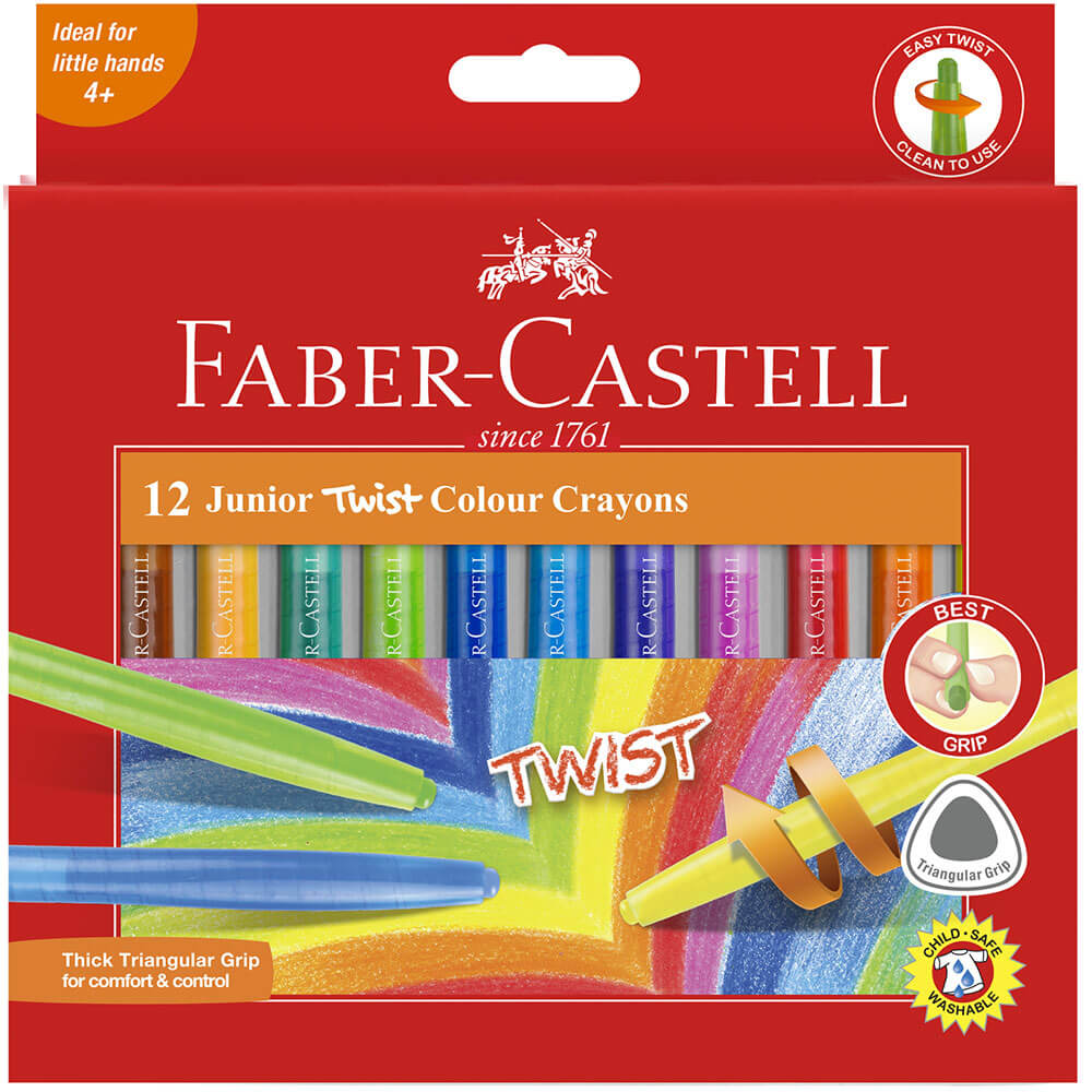Pastelli Twistable Faber-Castell Confezione da 12 (assortito)