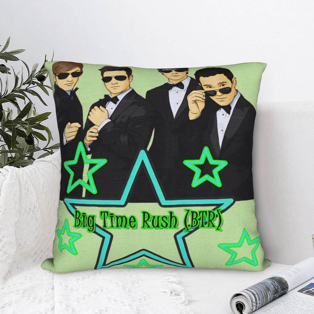 Big Time Rush Band Copricuscino Federa alla Moda per Divano Camera da Letto Decorazione Casa Design Federe Cuscino Regalo di Compleanno