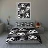 Soccer-themed design. Bedding Duvet cover sets Duvet covers Pillowcases gifts (1 * Duvet Cover 2 * Pillowcases, without duvet insert)