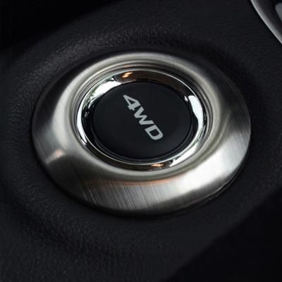 Rivestimento decorativo per pulsanti 4WD in acciaio inossidabile per auto, adatto per Mitsubishi Outlander 2013-2016