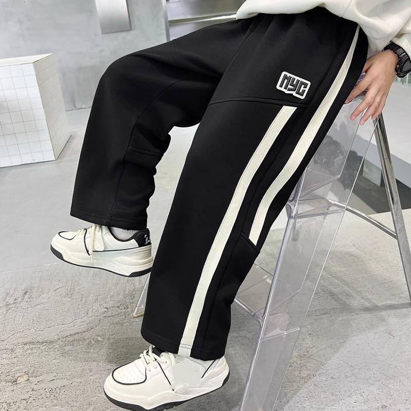 Boys Sports Pants Loose Casual Sweatpants for Kids Spring and Autumn Trousers