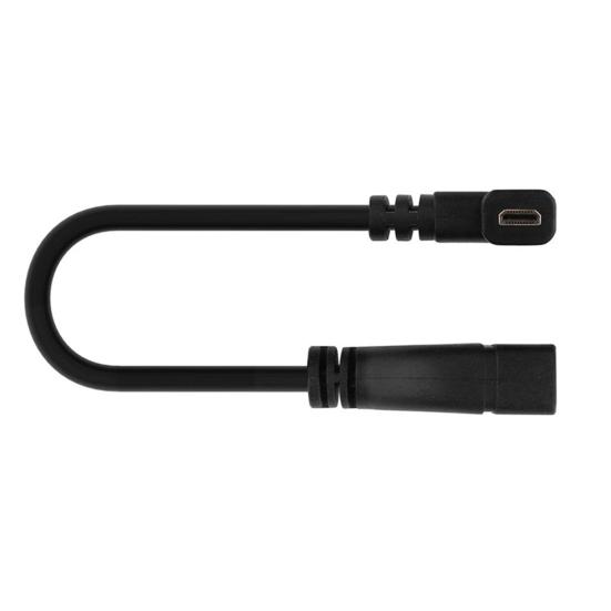 20cm 90-Degree Right-Angle Micro HDMI-compatible Male to Female Extension Cord Adapter Cable for HDTV