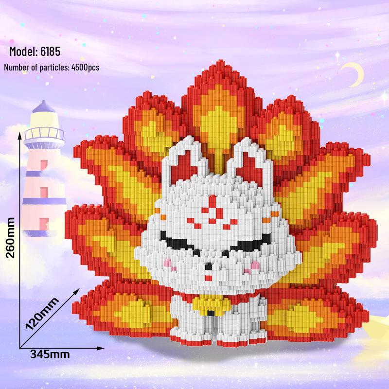 Year of the Dragon: Chinese-Styled Unicorn Dragon Building Blocks - Educational Puzzle Toy for Kids