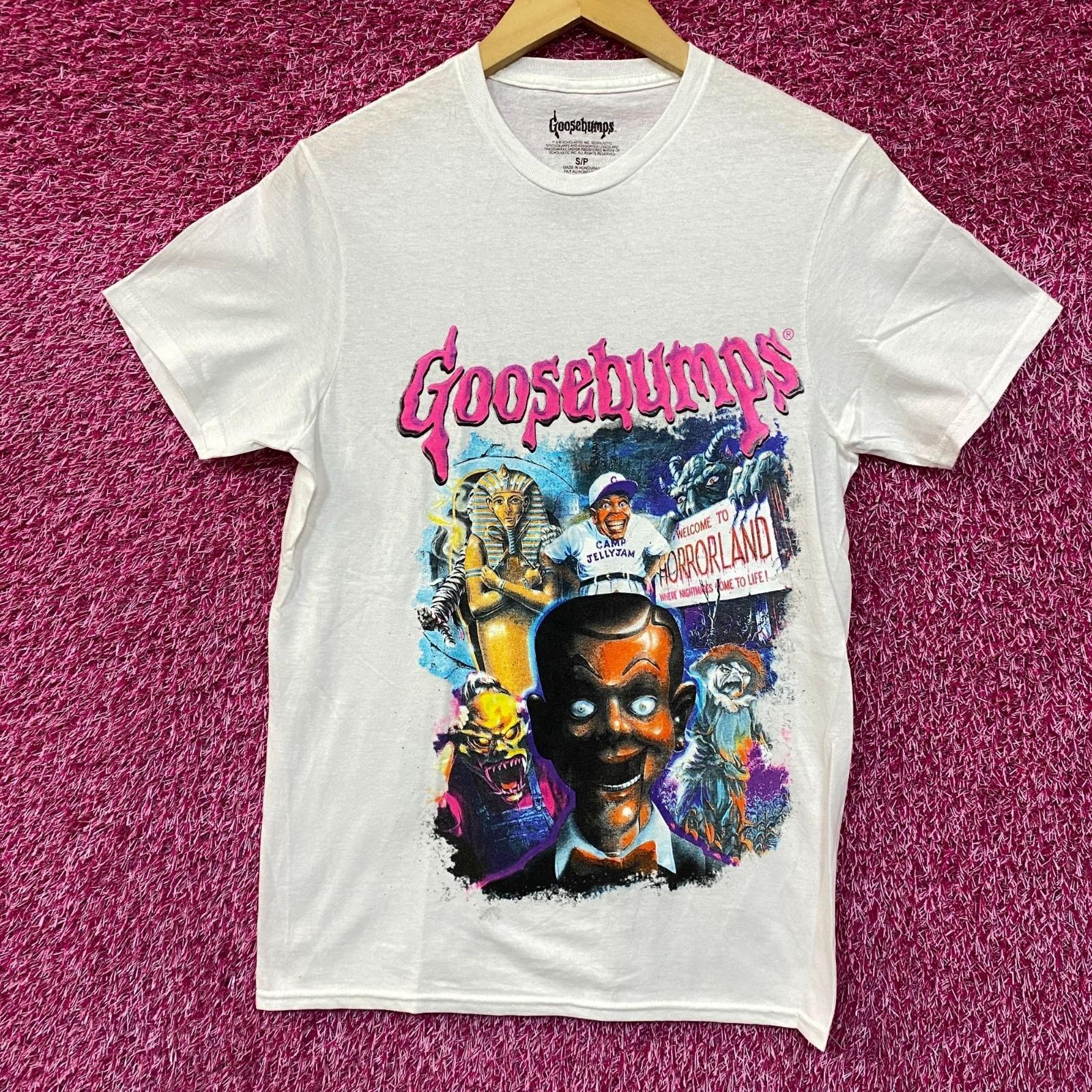 Goosebumps RL Stine Horror Series Cover Art Collage Tee Small XL
