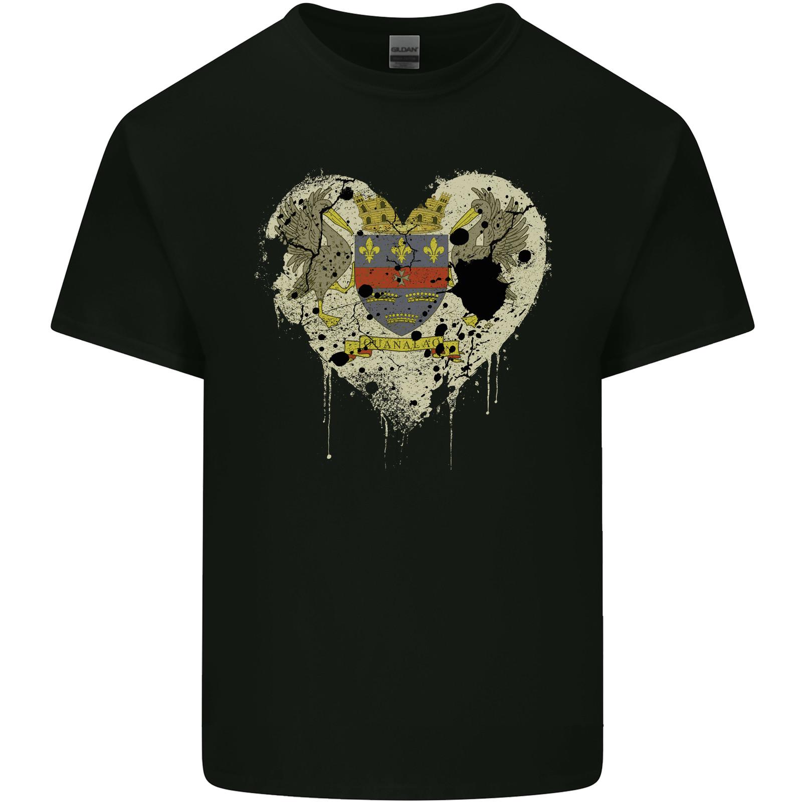 Love Flag Saint Barthelemy Football Mens Light Cotton T-Shirt Mens Womens Tees Top 4XL