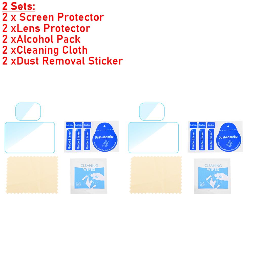 1/2Sets For DJI OSMO Pocket 3 HD Lens Protector + Screen Protector Lens Protective Film Clear Lens Screen Protector Guard