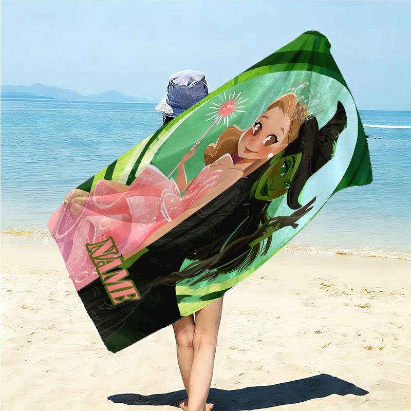 Personalized "Magic Friendship" Beach Towel Microfiber Beach Towel Thin Absorbent for Beach Swimming Yoga Bath Sports. 0910266