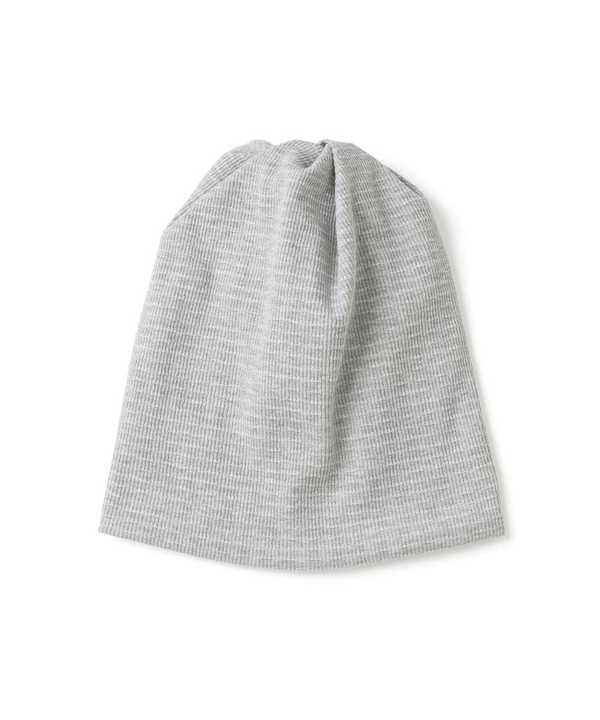 MILLO WOMEN Wide Slub Beanie [Melange Grey]