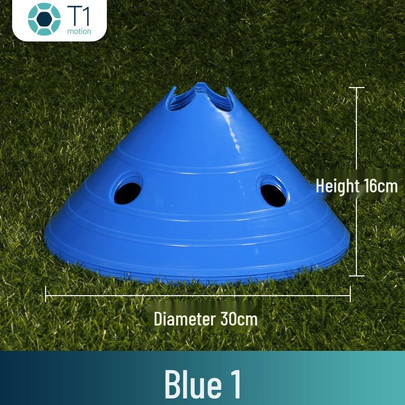 Football Training Disc with Enlarged Logo and Cone Holes - Small Hurdle Marker