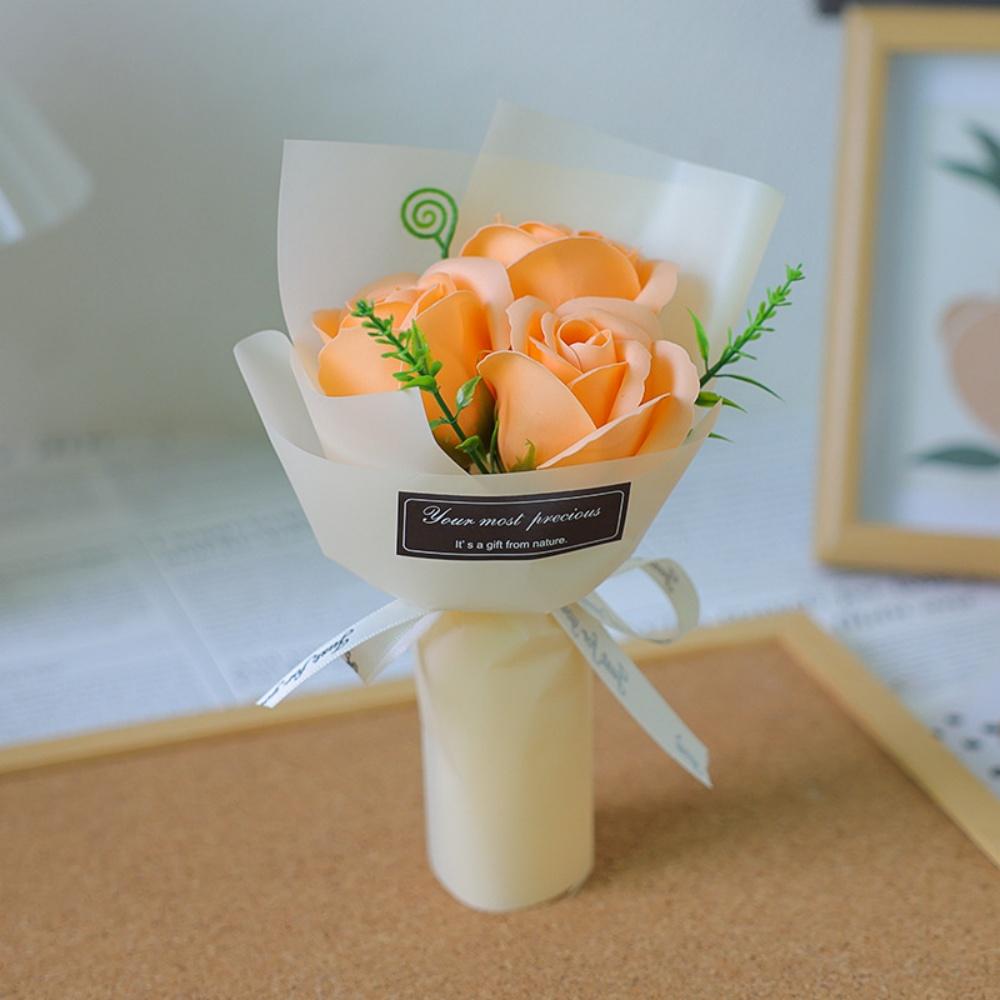 Valentine'S Day Artificial Flower Rose Soap Bouquet Perpetual Flowers Mother's Day Birthday Wedding Party Home Decoration
