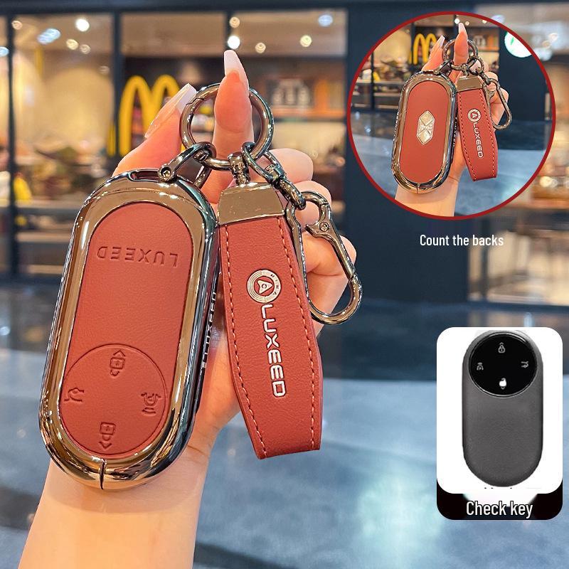 Kompatibel mit 2026 LUXEED R7 Schlüssel: Neue LUXEED S7 Bluetooth Smart Schutzhülle Tasche mit Schnalle.