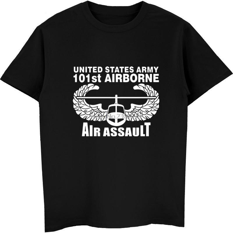 

New Us Army 101st Airborne Air Assault Men T-shirt Fashion Cotton Short Sleeve T Shirt Hip Hop Tees Tops Harajuku Streetwear S разноцветный