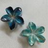 Smudge Frangipani Haarspange Damen Bunt Vielseitig Haifisch-Klammern Einfache Haaraccessoires