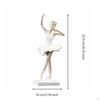 Figurina Ballerina Stile Artistico Scultura Ragazza Design Elegante Statua Ballerina per