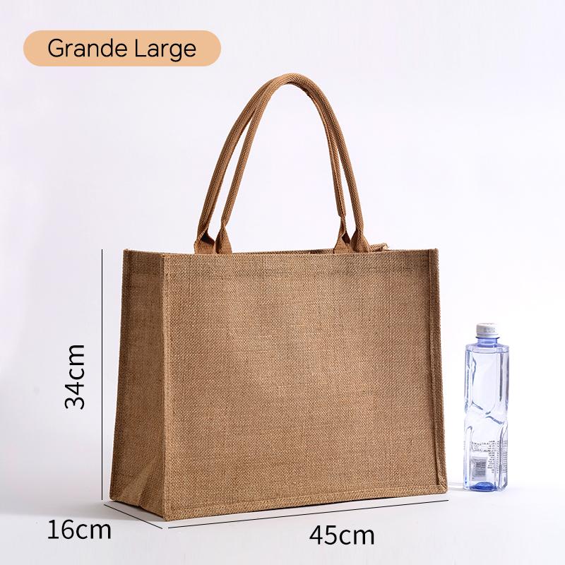 

20pcs Bulk Wholesale 100pcs/Lot Personalized Burlap Jute Tote Bag Grocery Bags Beach Wedding Birthday Gift Laminated Bags