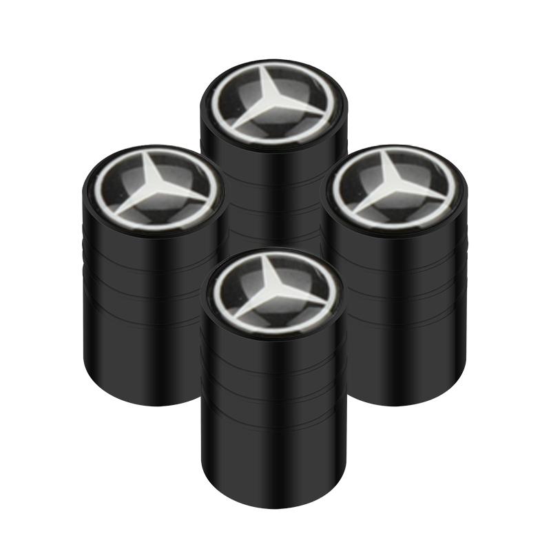 CRT1 Car Tire Valve caps Emblem metal sticker For Mercedes Benz W203 W204 W168 GLC GLE CLA accessories Interior Mouldings YZQMM-BENC
