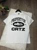 Corteiz Property of Crtz T-Shirt Herren Weiß Größe L Kurzarm Streetwear