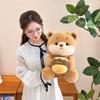 Adorable Plush Bear With Bee Hat And Honey Pot Accessory Soft Brown Stuffed Animal Toy Kawaii Picnic Sweet Fun Stylish