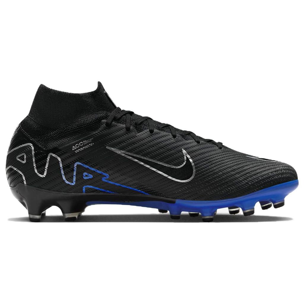 Nike Zoom Mercurial Superfly 9 Elite AG Pro Shadow Pack Unisex Sneakers Black Hyper-Royal Chrome DJ5165-040