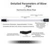 White/Black Melodica Flexible Tube ABS Mouthpiece Blowpipe New Mouth Security Stretchable Pianica